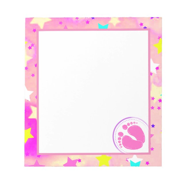 Baby Shower Note Pad (Front)