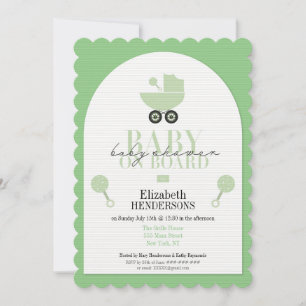 Baby Shower On Board Shower Card Invitation