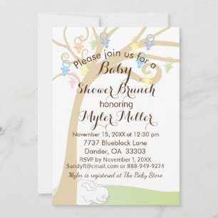 Baby Shower Paci bunny Invitation
