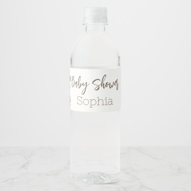 Baby Shower Panda Bottle Labels (Front)