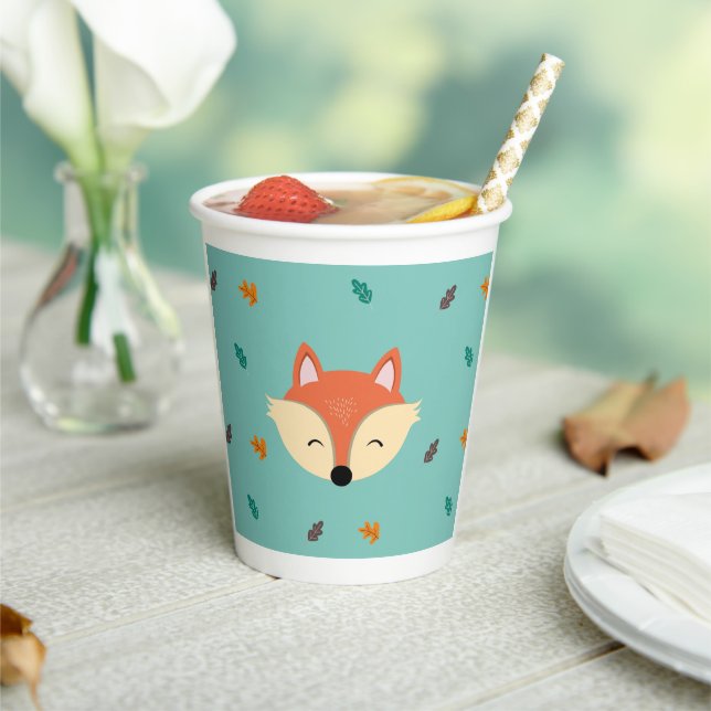Baby Shower, Paper cup, Forest Animals Paper Cups (Insitu)
