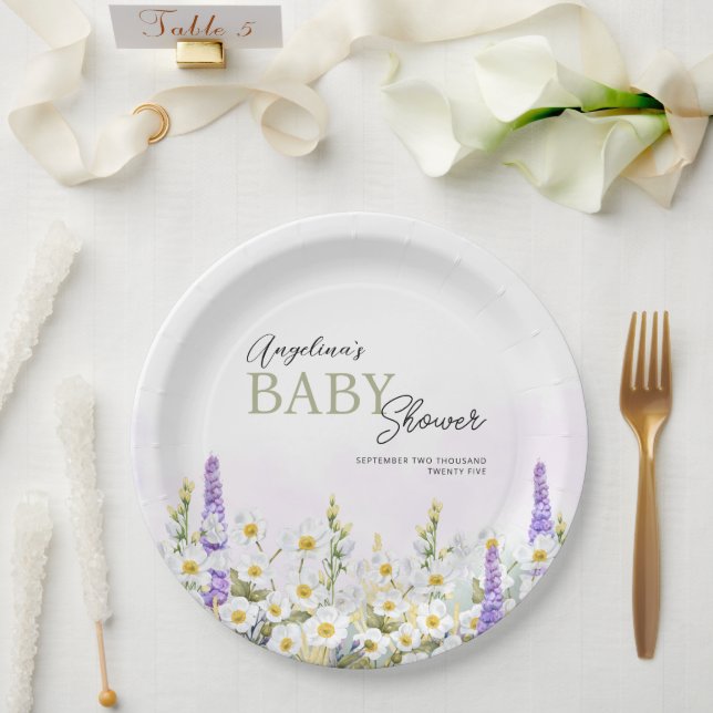 Baby Shower Paper Plate  (Wedding)