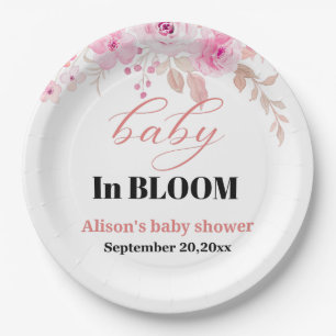 Baby shower paper plate