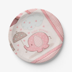 Baby shower paper plates