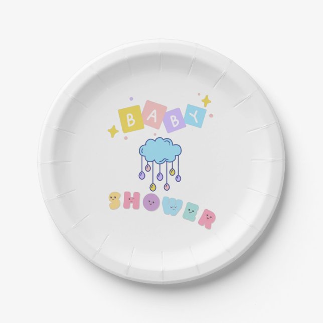 Baby Shower Paper Plates (Front)