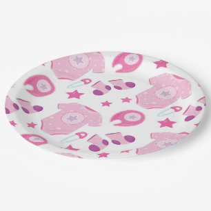 Baby Shower Paper Plates 9"