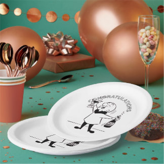 Baby shower paper plates customisable