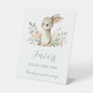 Baby Shower Party Favor Sign Some Bunny on the Way
