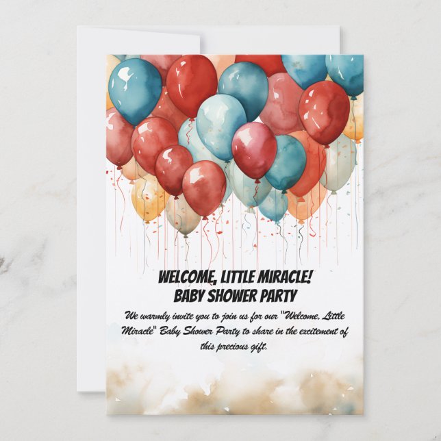Baby Shower Party Invitation (Front)