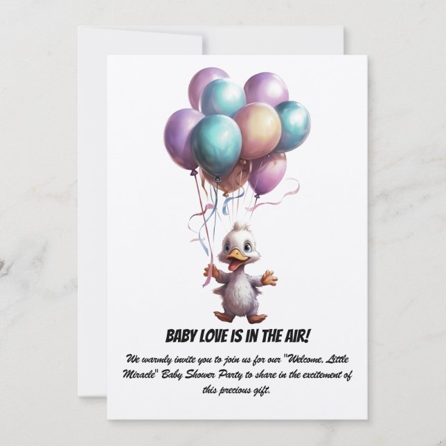 Baby Shower Party Invitation (Front)