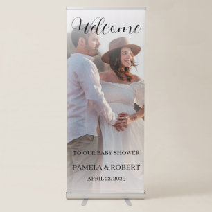 Baby Shower Party Welcome Retractable Banner