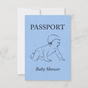baby shower passport invitation