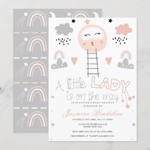 Baby Shower Pathway to the Moon Invitation