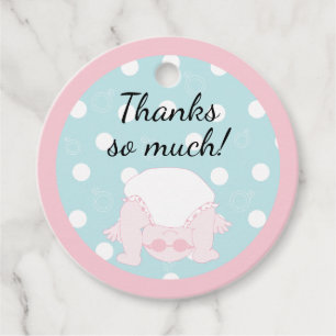 Baby Shower Peek a Boo Baby Favour Tags