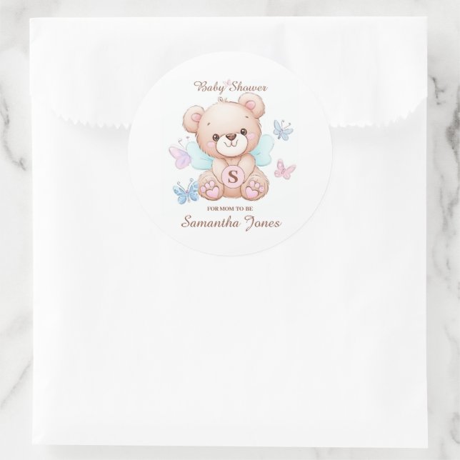 Baby Shower Personalised Sticker (Bag)
