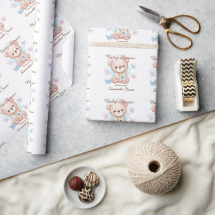 Baby Shower Personalised Wrapping Paper