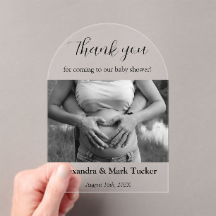 Baby shower Photo Acrylic Invitations