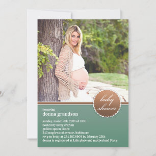 Baby Shower Photo Flat Invitation