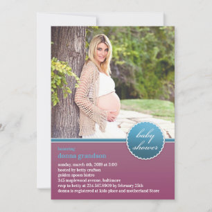 Baby Shower Photo Flat Invitation