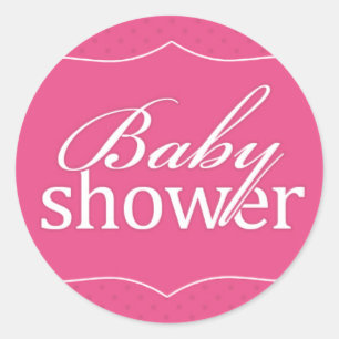 Baby Shower Pink Sticker