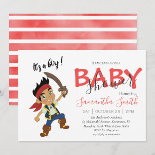 Baby Shower pirate boy Announcement