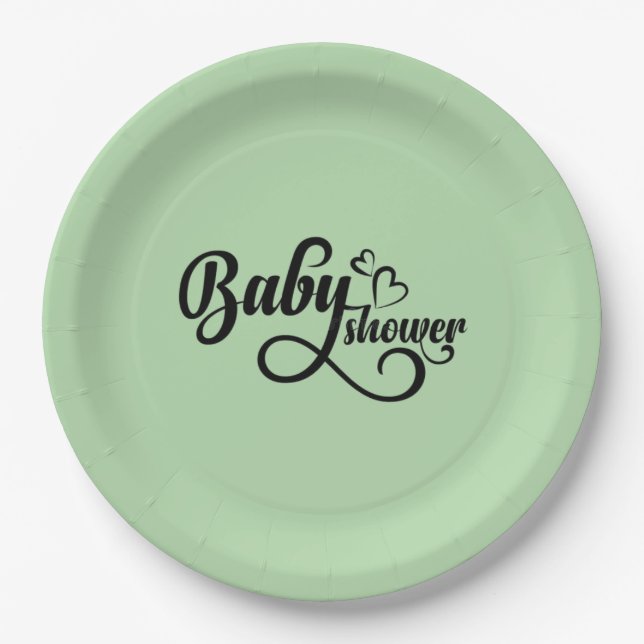 baby shower plate (Front)