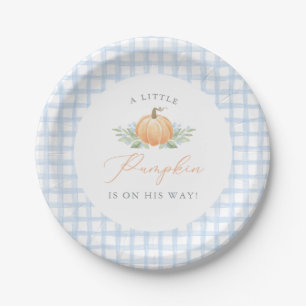 Baby Shower Plate   A Little Pumpkin