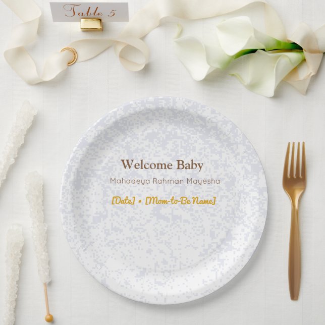 Baby Shower Plates | Hunny Bear Theme (Wedding)