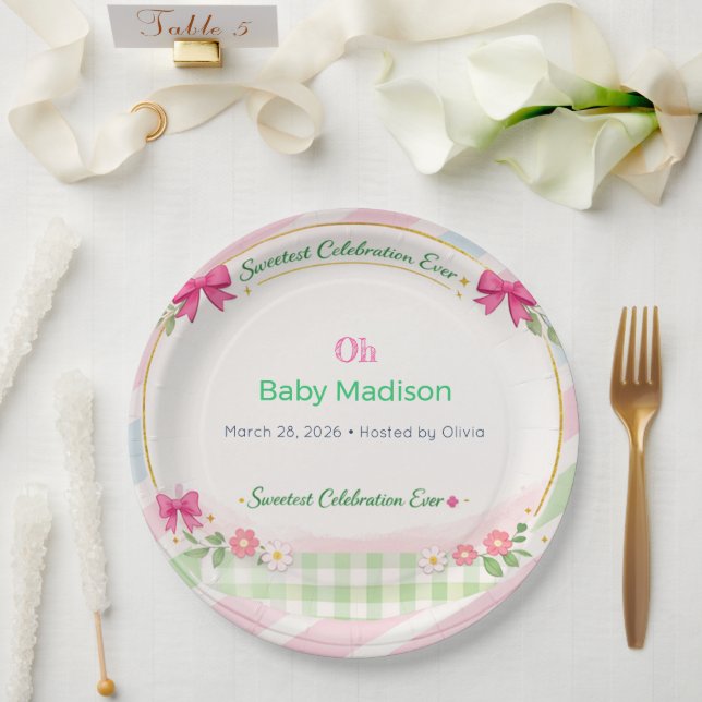 Baby Shower Plates | Sweet Celebration Theme (Wedding)