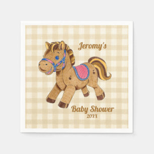 Baby Shower Pony Coaster Napkin