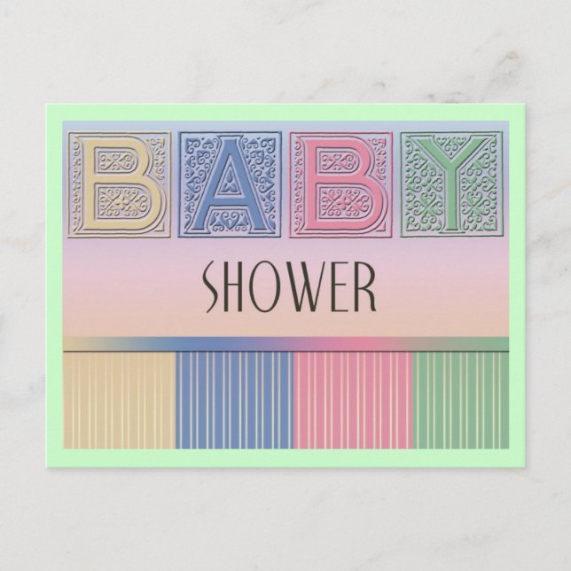 Baby Shower Postcard (Front)
