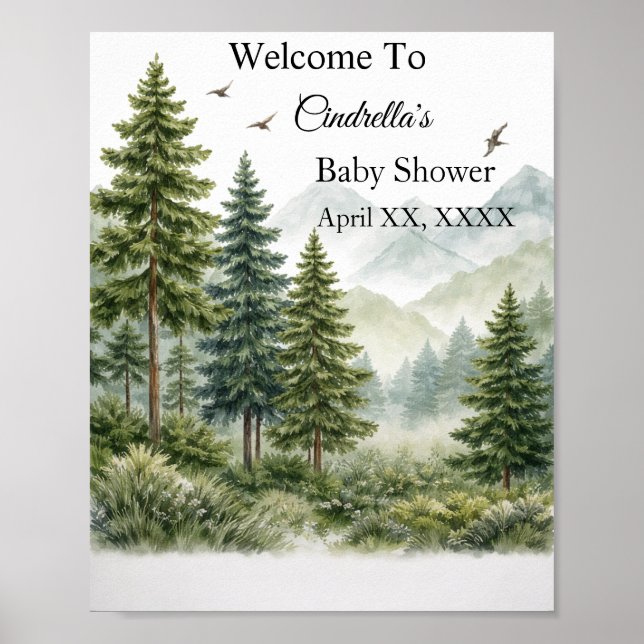 Baby shower Poster Paper (Semi-Gloss) (Front)