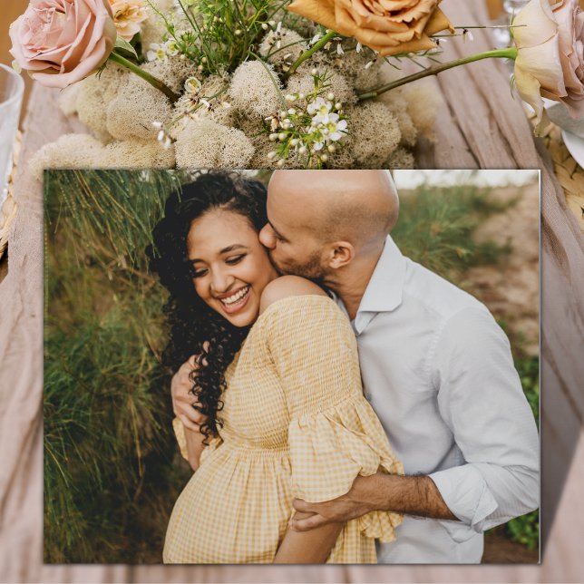 Baby Shower Pregnancy Photo Table Display Plaque (Baby Shower Table Photo Display)