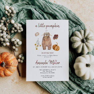 Baby Shower Pumpkin Minimalist Baby Save The Date