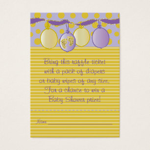 Baby Shower Raffle Ticket/Baby Footprints