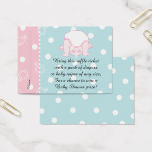 Baby Shower Raffle Ticket/Blue Pink Baby