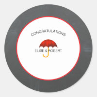 Baby Shower Red and Black Congratulations