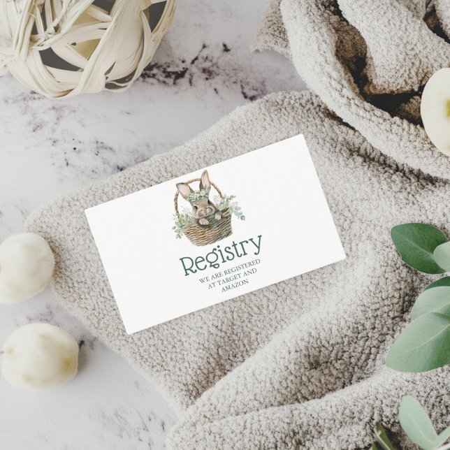 Baby Shower Registry Enclosure Card (Creator Uploaded)