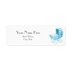 Baby Shower Return Address Label