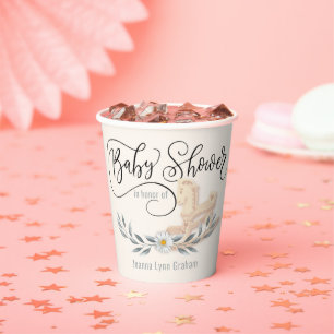 Baby Shower Rocking Horse Personalised Paper Cup