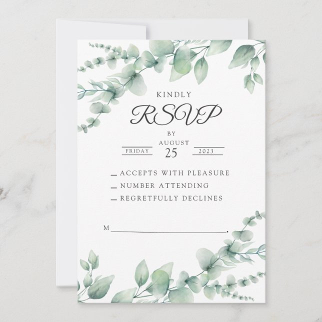 Baby Shower RSVP Invitation (Front)