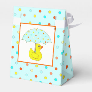 Baby Shower Rubber Duck With Umbrella Favour Box