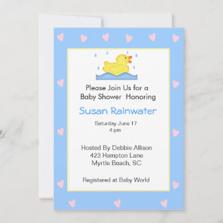 Baby Shower Rubber Ducky Invitation