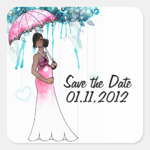 Baby Shower Save the Date Stickers