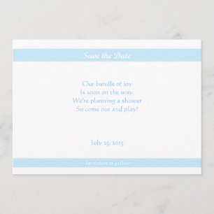 Baby Shower Save-the-Dates Blue Save The Date