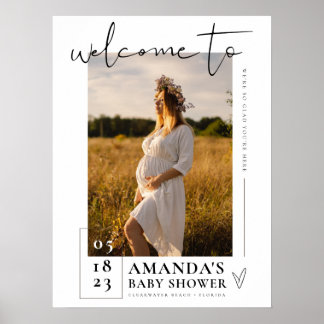 Baby Shower Sign Photo Welcome Sign Poster