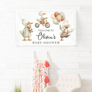 Baby Shower Silly Goose welcome banner