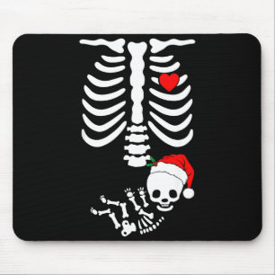 Baby Shower Skeleton Christmas Santa Pregnancy Ann Mouse Mat