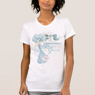 Baby Shower. Sleeping Baby Bear Blue. T-Shirt