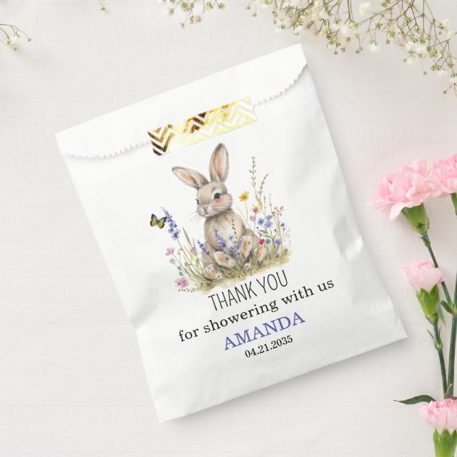 Baby Shower Some bunny wildflowers Favour Bags (Sealed)